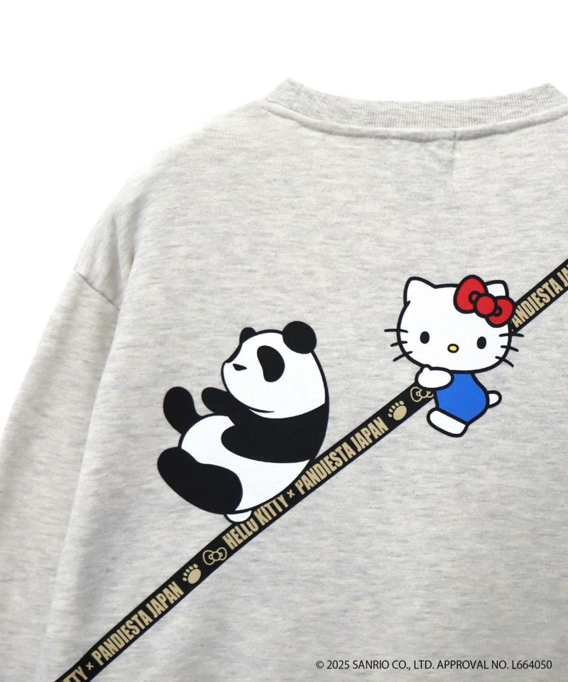 【Hello Kitty×PANDIESTA JAPAN】“バック風ポケット付き”サガラ刺繍仲良しスウェット