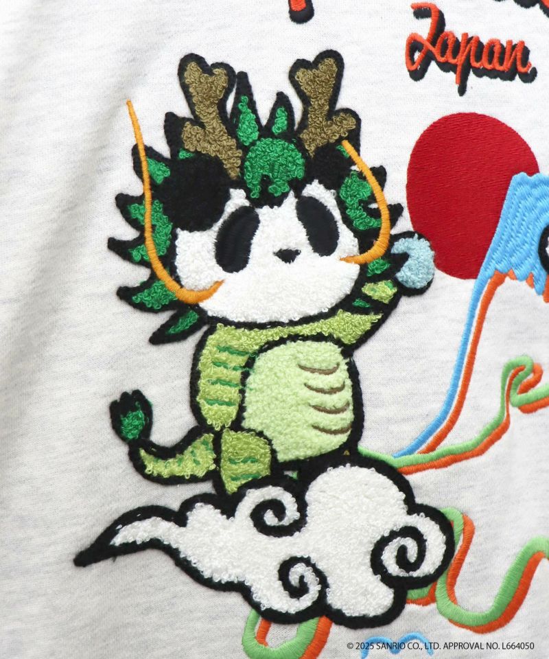 【Hello Kitty×PANDIESTA JAPAN】“なりきり龍虎”刺繍入りZIPパーカー