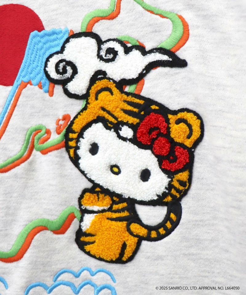 【Hello Kitty×PANDIESTA JAPAN】“なりきり龍虎”刺繍入りZIPパーカー