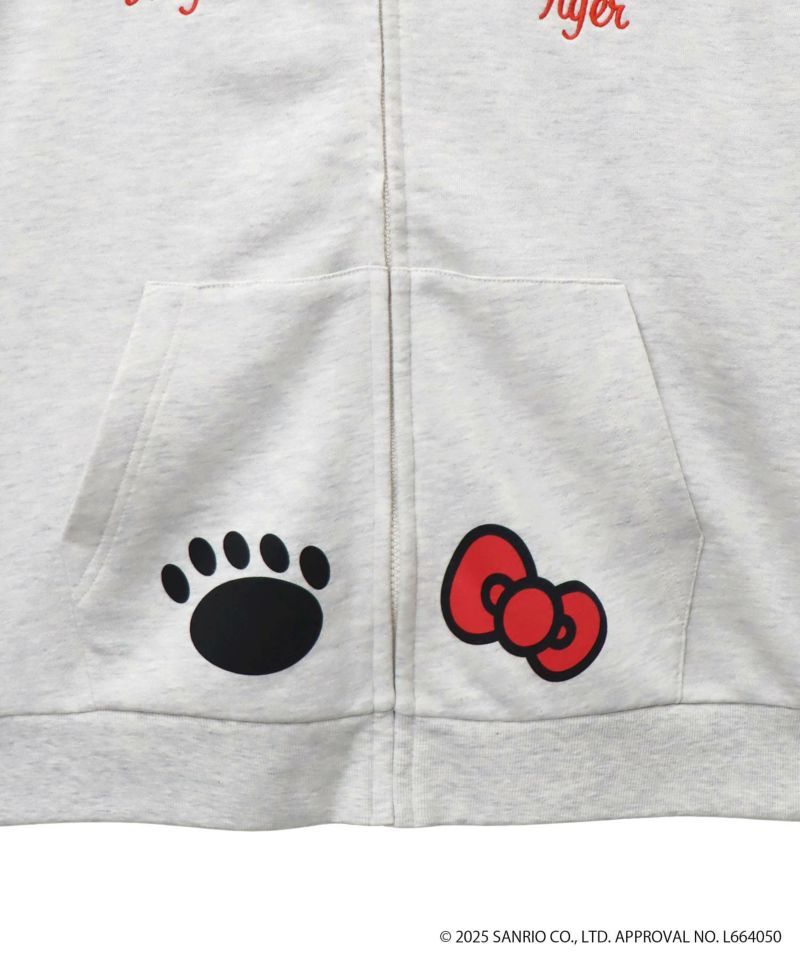 【Hello Kitty×PANDIESTA JAPAN】“なりきり龍虎”刺繍入りZIPパーカー