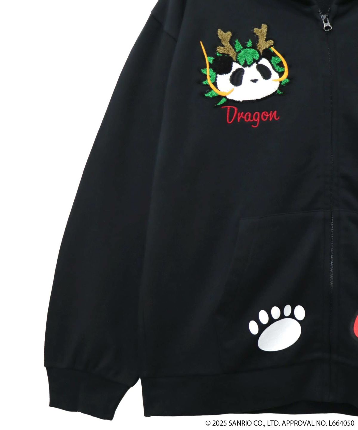 【Hello Kitty×PANDIESTA JAPAN】“なりきり龍虎”刺繍入りZIPパーカー
