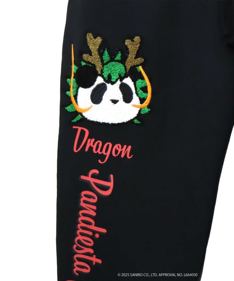 【Hello Kitty×PANDIESTA JAPAN】“なりきり龍虎”刺繍入りスウェットパンツ