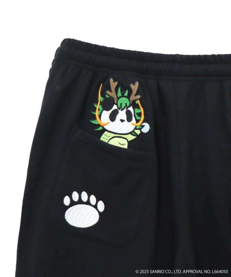 【Hello Kitty×PANDIESTA JAPAN】“なりきり龍虎”刺繍入りスウェットパンツ