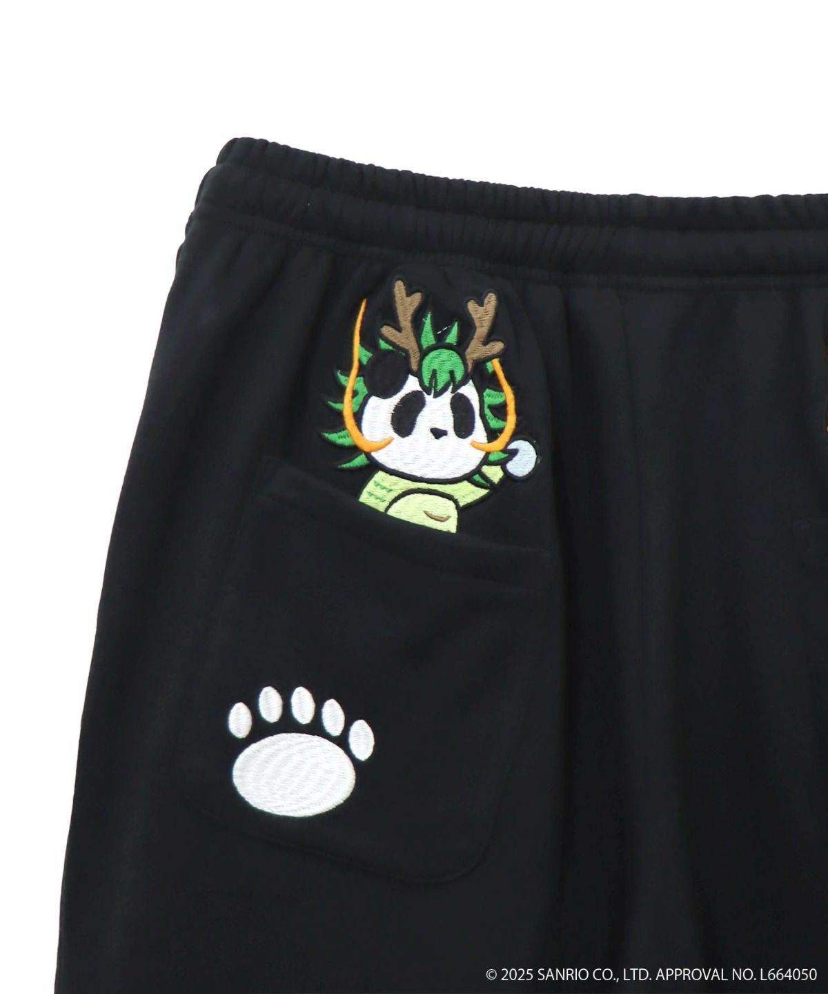 【Hello Kitty×PANDIESTA JAPAN】“なりきり龍虎”刺繍入りスウェットパンツ