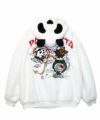 【Hello Kitty×PANDIESTA JAPAN】“風神雷神”刺繍入りファーパーカー