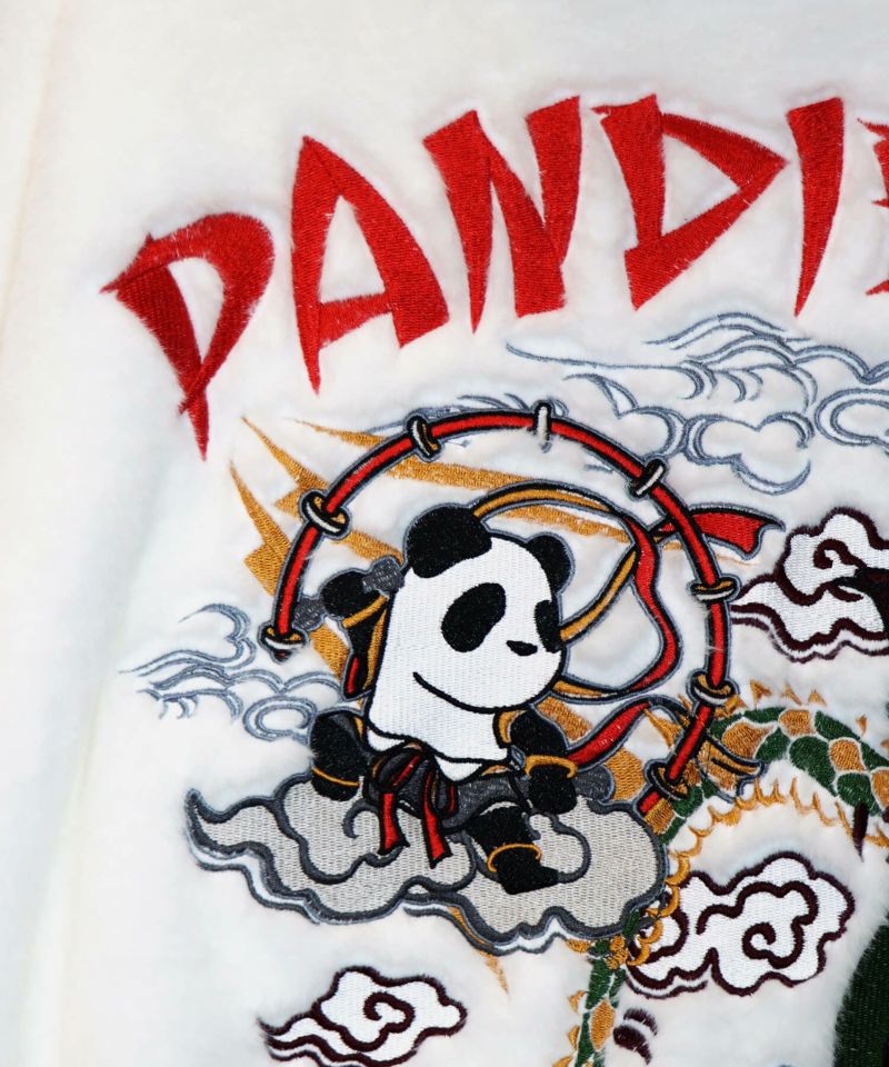 【Hello Kitty×PANDIESTA JAPAN】“風神雷神”刺繍入りファーパーカー