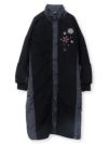 【雅結】桜刺繍切替ロングアウター