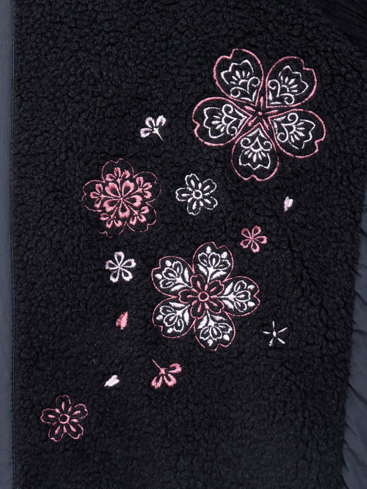 【雅結】桜刺繍切替ロングアウター
