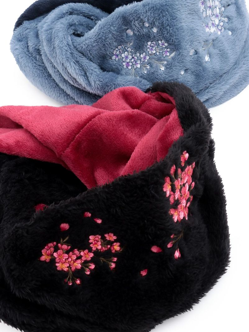  【雅結】桜刺繍 スヌード