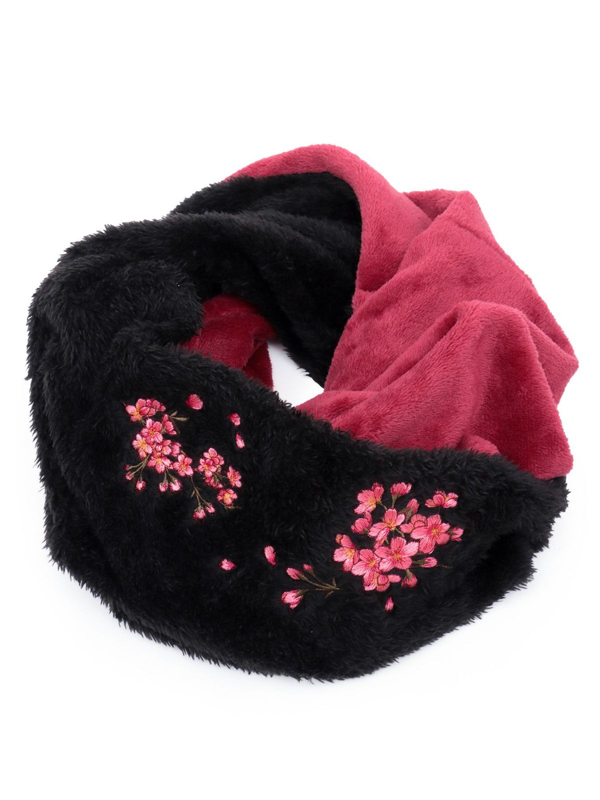  【雅結】桜刺繍 スヌード