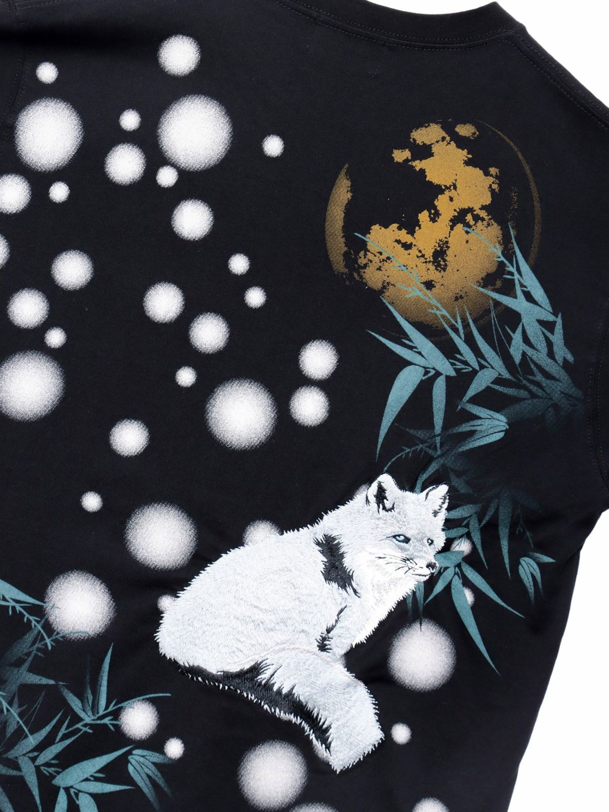 【絡繰魂】“キタキツネ”刺繍入りロンT