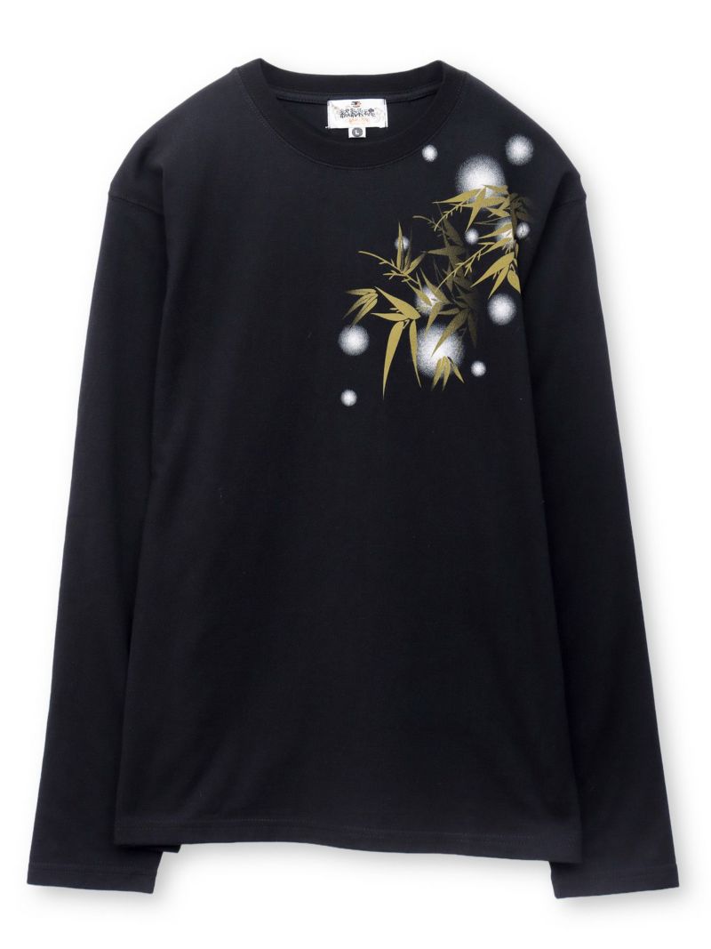 【絡繰魂】“キタキツネ”刺繍入りロンT