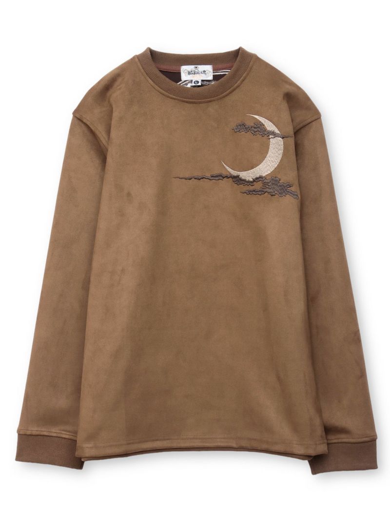 【絡繰魂】“風神雷神”刺入りフェイクスウェードロンT