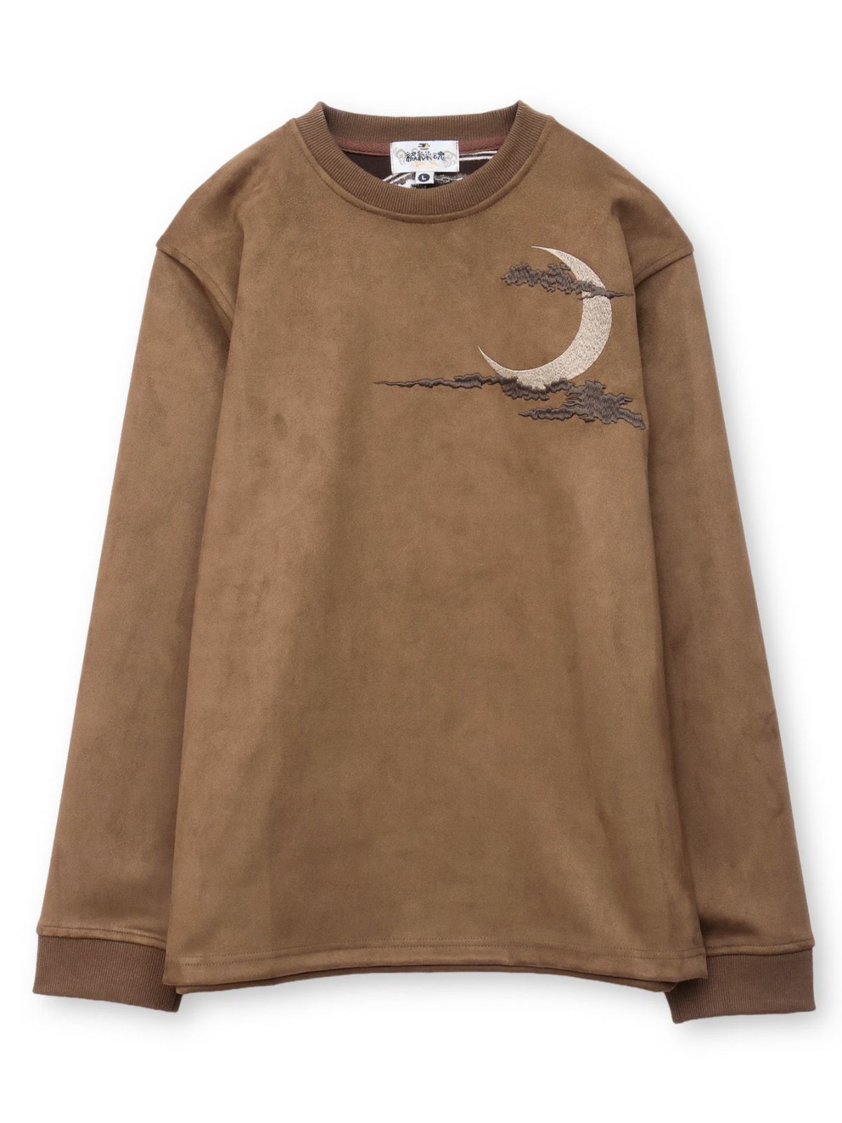 【絡繰魂】“風神雷神”刺入りフェイクスウェードロンT