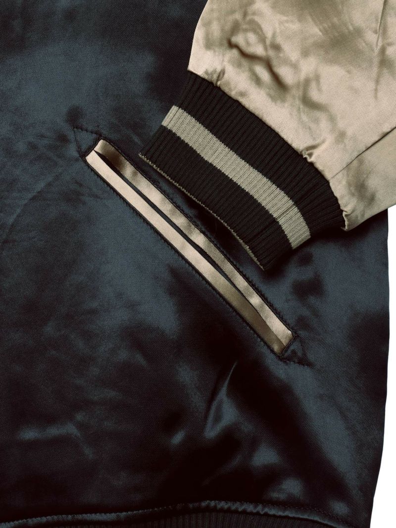 【絡繰魂・粋】“国芳 猫飼好五十三疋”総刺繍リバーシブルスカジャン