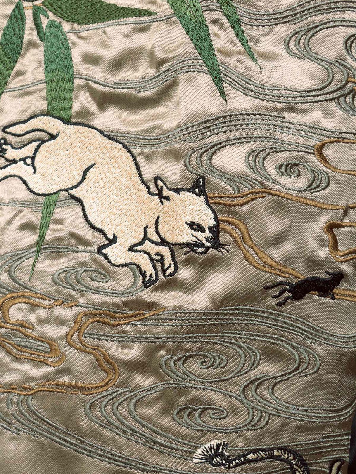 【絡繰魂・粋】“国芳 猫飼好五十三疋”総刺繍リバーシブルスカジャン