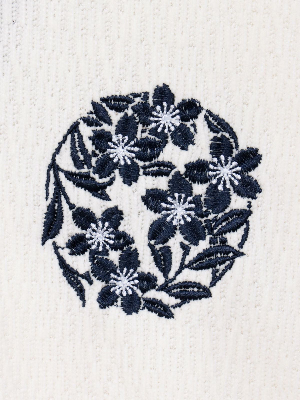 【雅結】桜流水 刺繍入りモールニットロンT