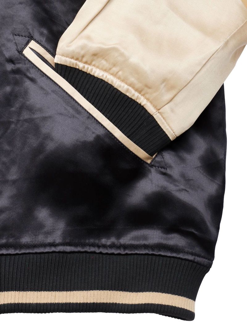 【絡繰魂・粋】“鬼 風神雷神”総刺繍リバーシブルスカジャン