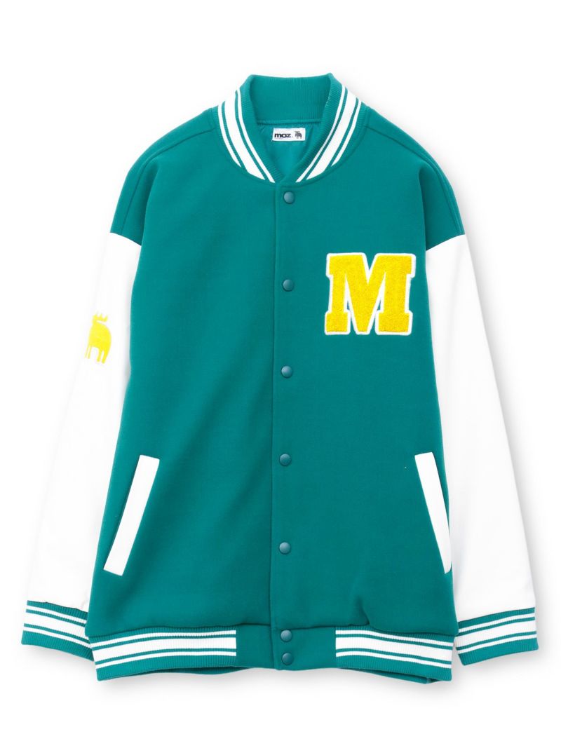 【moz】エルク ワンポイントサガラ刺繍入りスタジャン