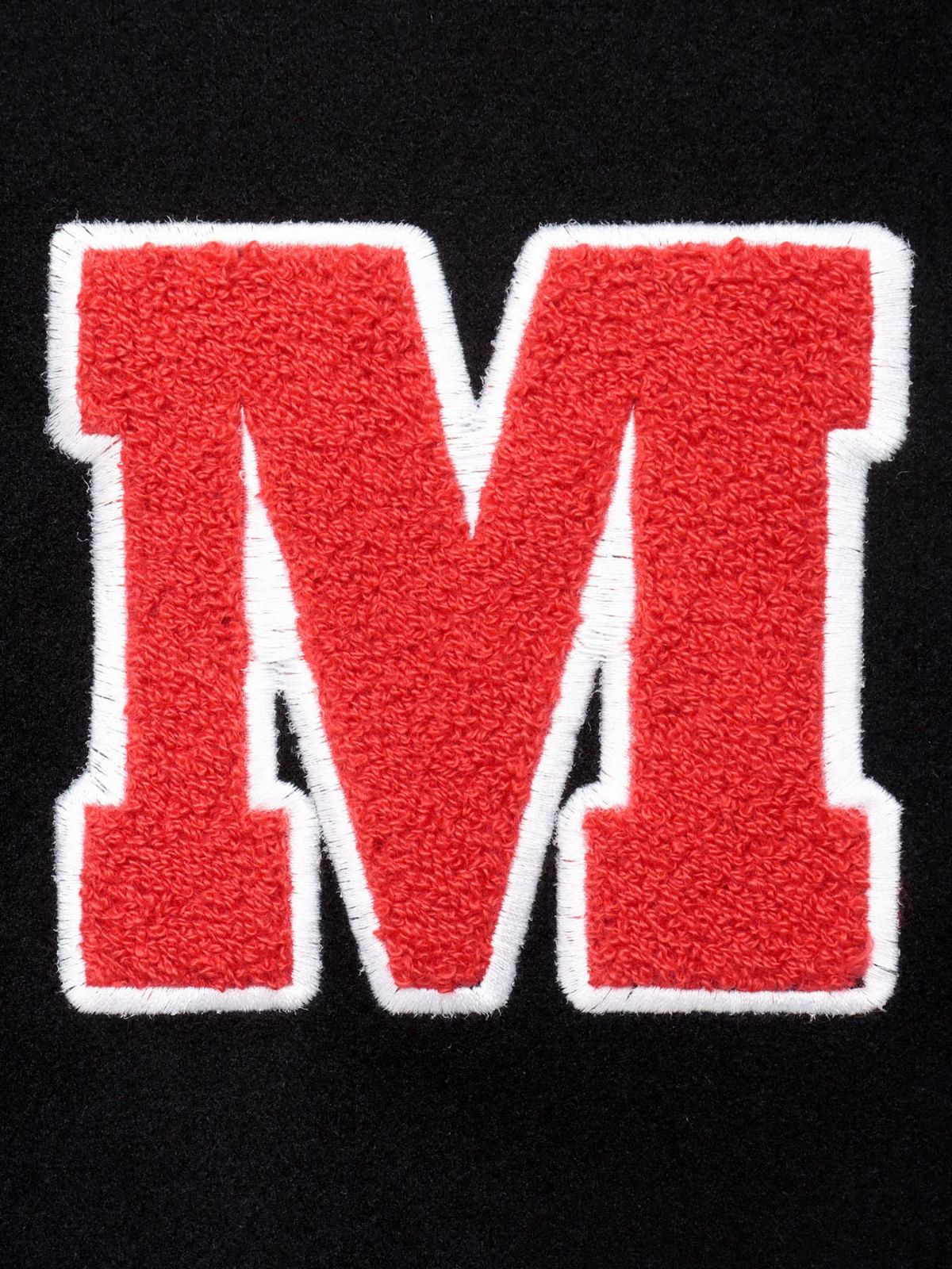 【moz】エルク ワンポイントサガラ刺繍入りスタジャン