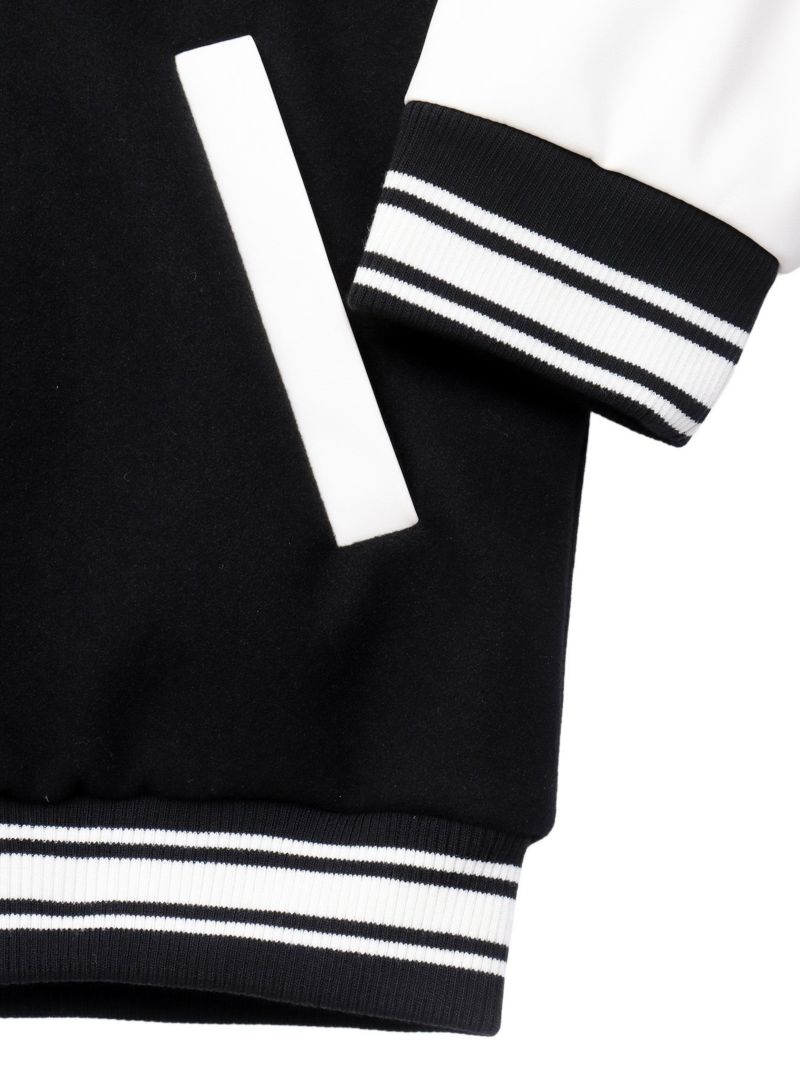 【moz】エルク ワンポイントサガラ刺繍入りスタジャン