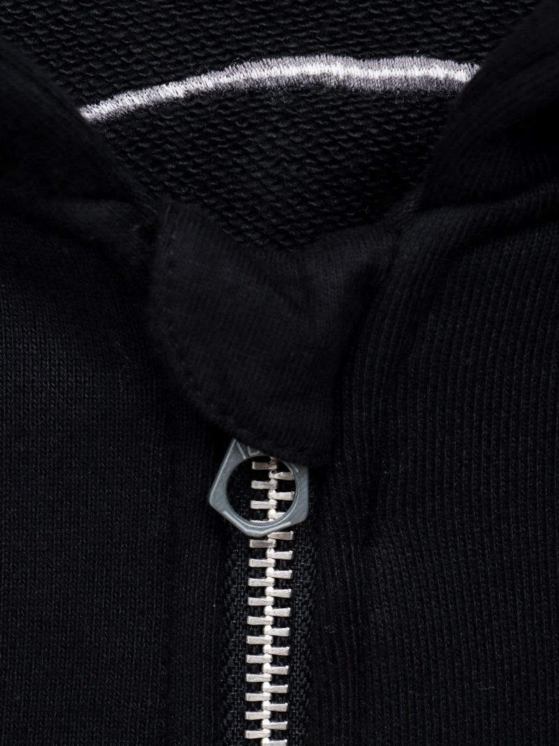 【VANSON】スカル 刺繍入りフルZIPパーカー〔別注〕