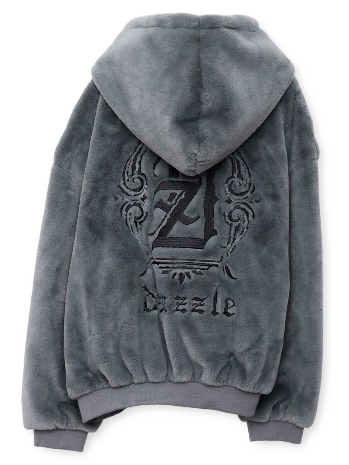 【DAZZLE】刺繍入りロゴファーブルゾン