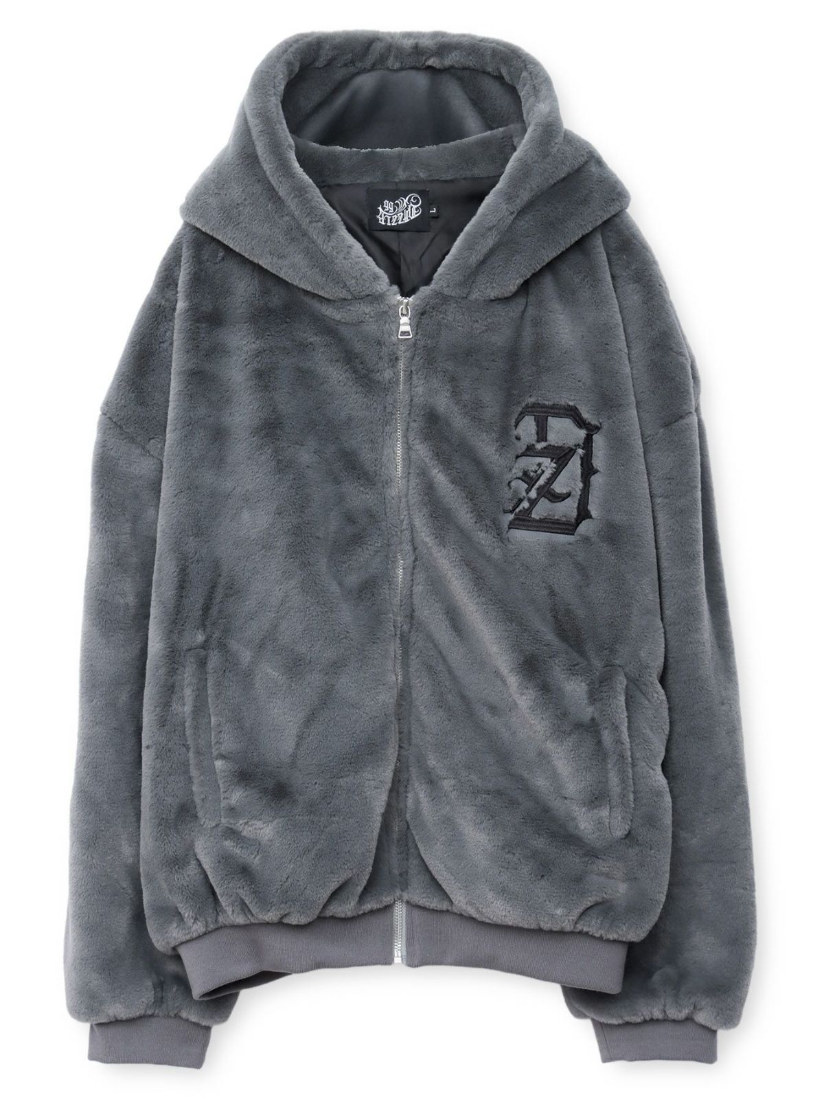 【DAZZLE】刺繍入りロゴファーブルゾン