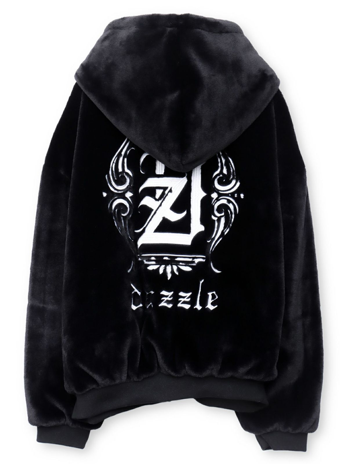 【DAZZLE】刺繍入りロゴファーブルゾン