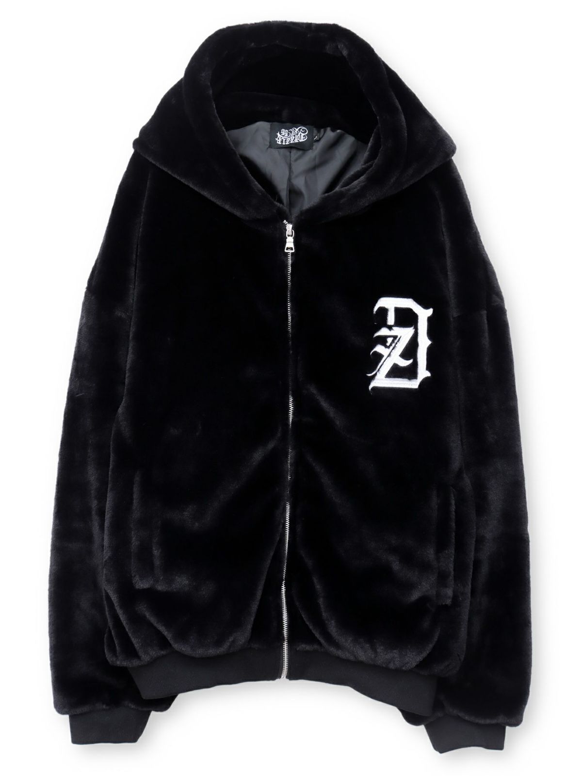 【DAZZLE】刺繍入りロゴファーブルゾン