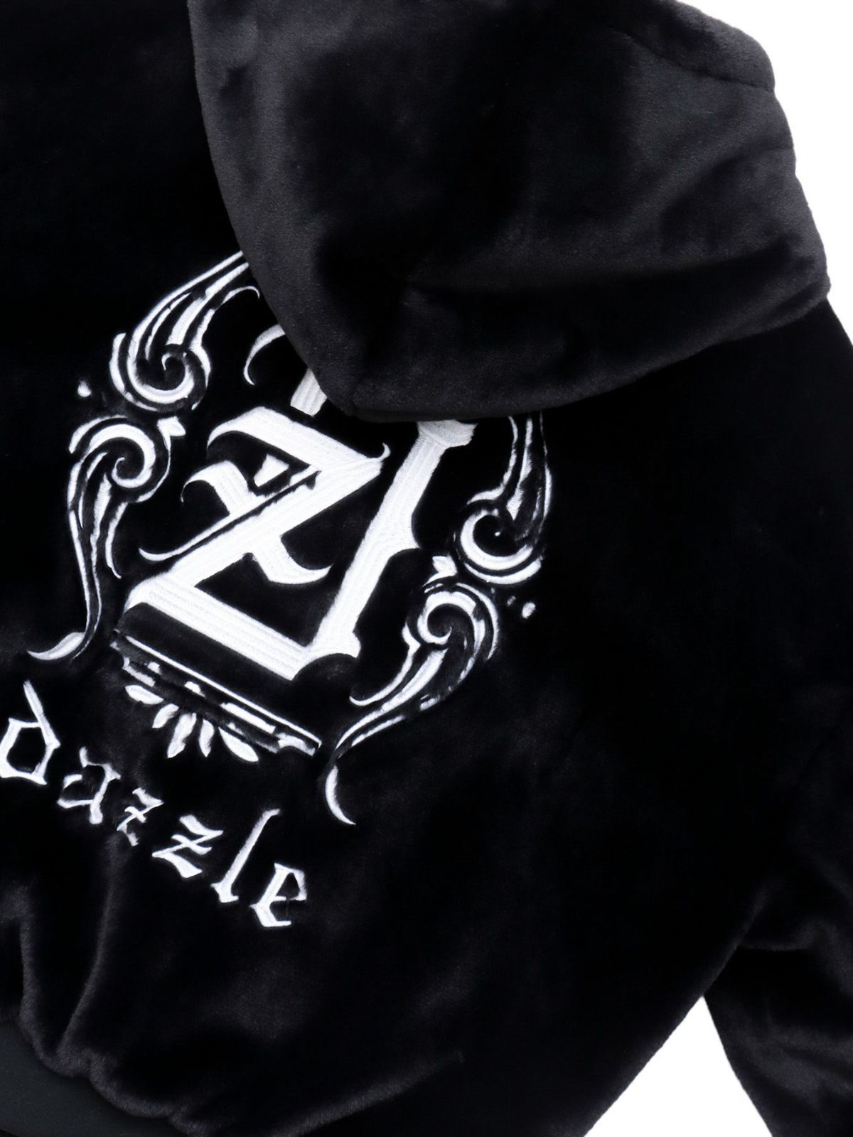 【DAZZLE】刺繍入りロゴファーブルゾン