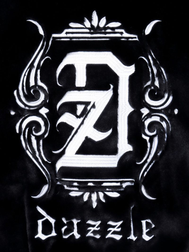 【DAZZLE】刺繍入りロゴファーブルゾン