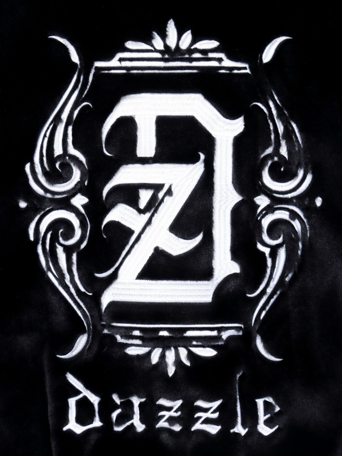 【DAZZLE】刺繍入りロゴファーブルゾン