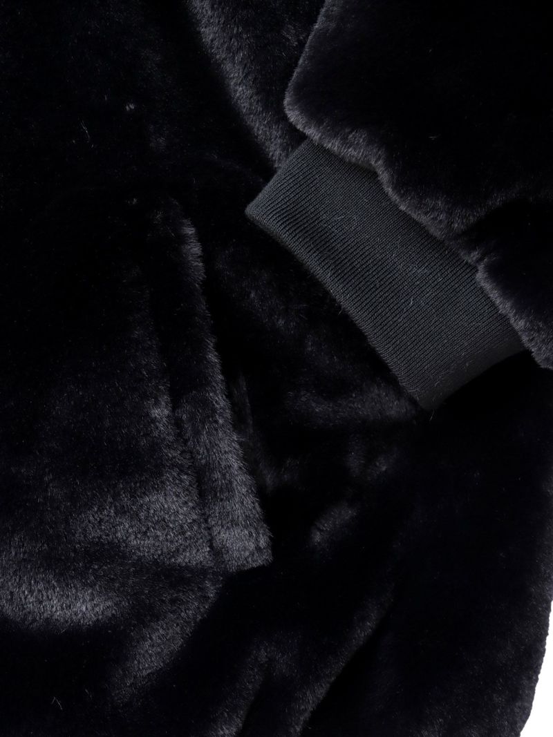 【DAZZLE】刺繍入りロゴファーブルゾン