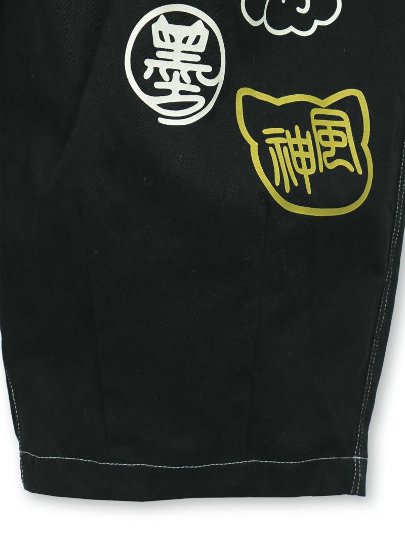 【SUMINEKO×PANDIESTA JAPAN】“風雷熊猫”刺繍入りバルーンパンツ