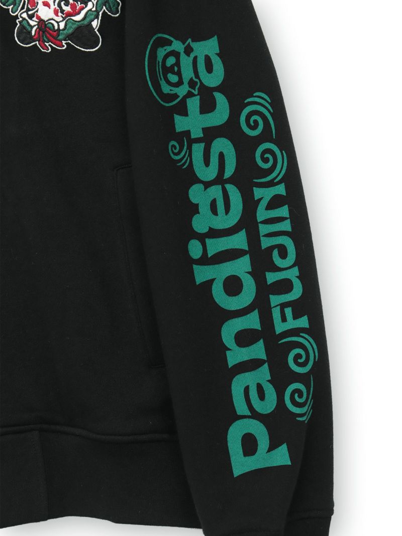  【SUMINEKO×PANDIESTA JAPAN】“風雷熊猫”刺繍入りZIPパーカー