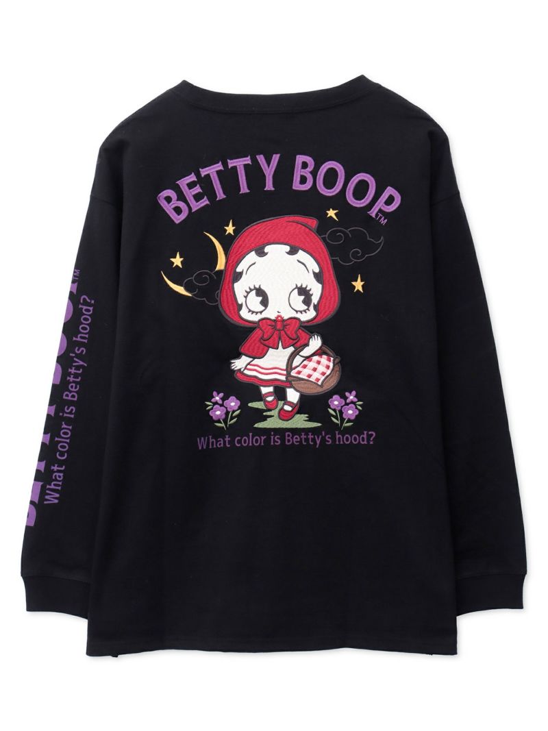  【BETTY BOOP】“赤ずきんベイビーベティ”刺繍入りロンT