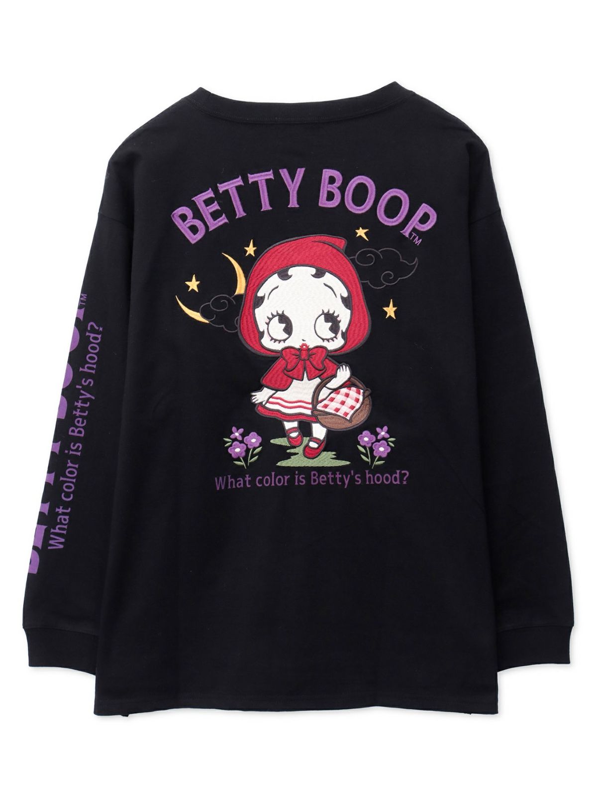  【BETTY BOOP】“赤ずきんベイビーベティ”刺繍入りロンT