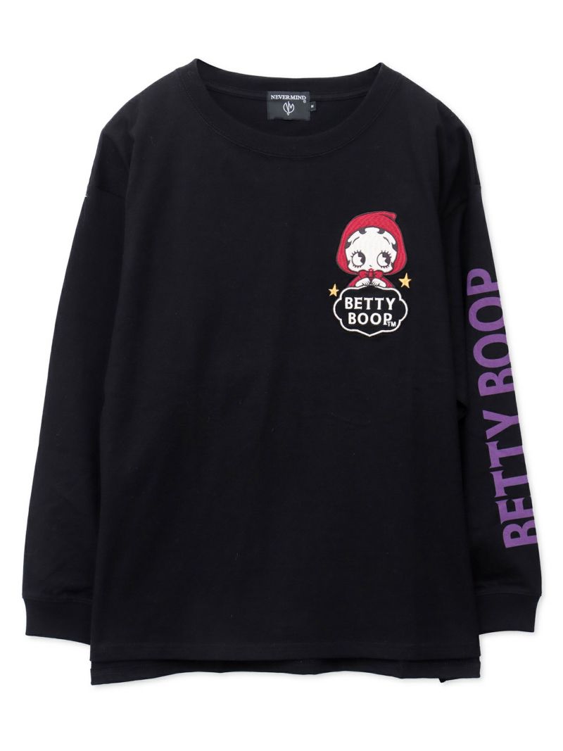  【BETTY BOOP】“赤ずきんベイビーベティ”刺繍入りロンT