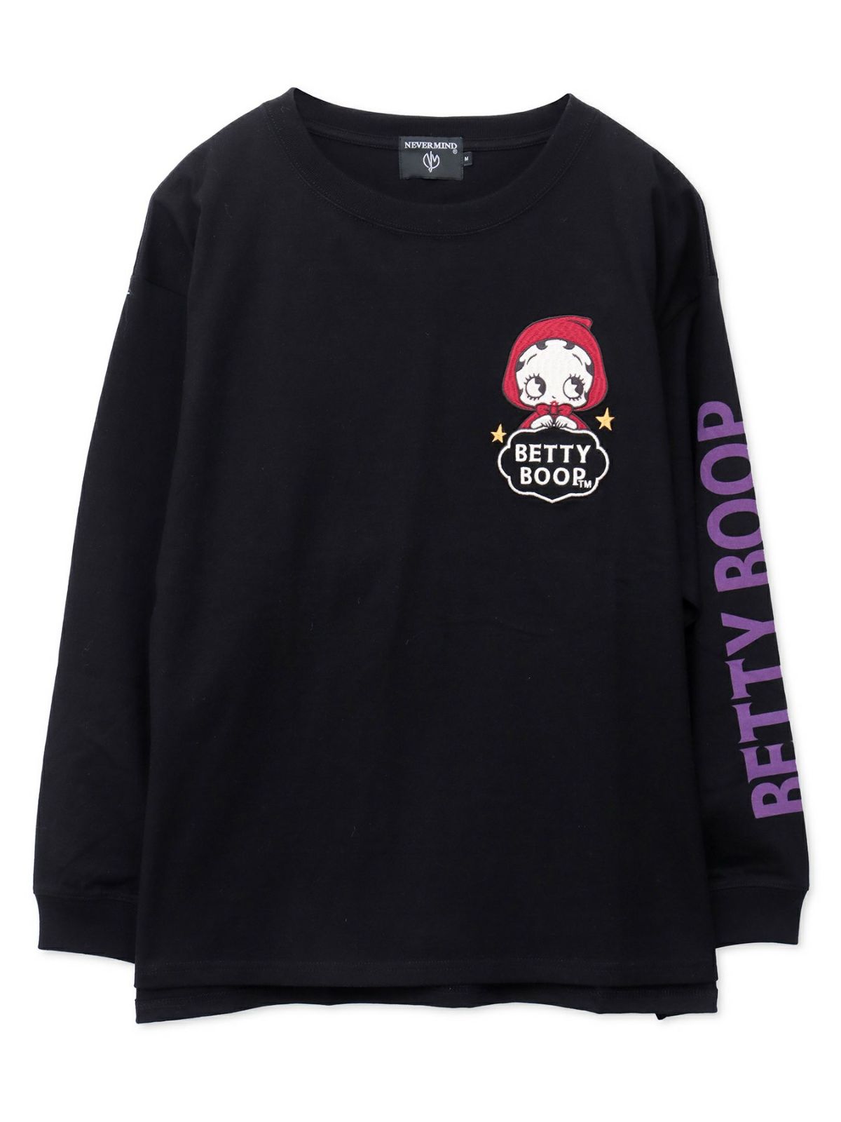  【BETTY BOOP】“赤ずきんベイビーベティ”刺繍入りロンT