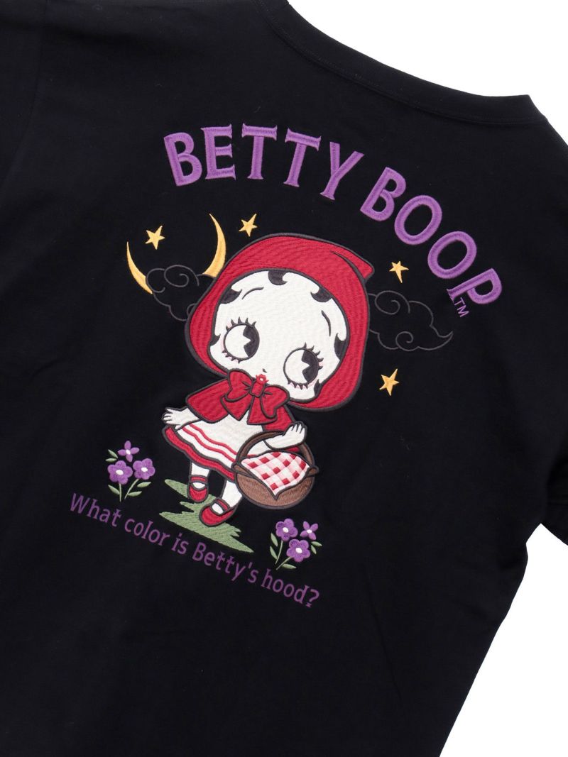  【BETTY BOOP】“赤ずきんベイビーベティ”刺繍入りロンT