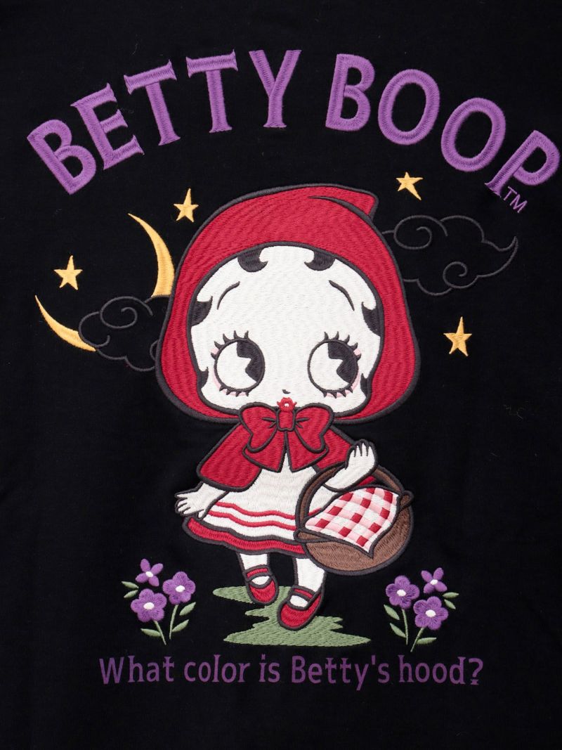  【BETTY BOOP】“赤ずきんベイビーベティ”刺繍入りロンT