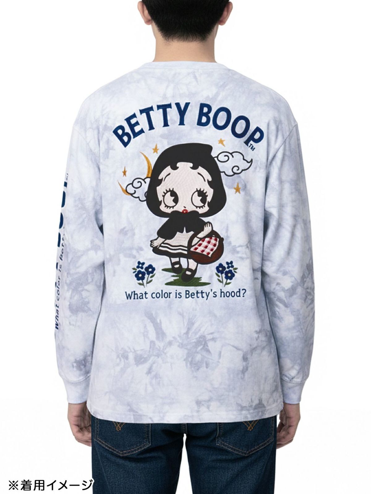  【BETTY BOOP】“赤ずきんベイビーベティ”刺繍入りロンT