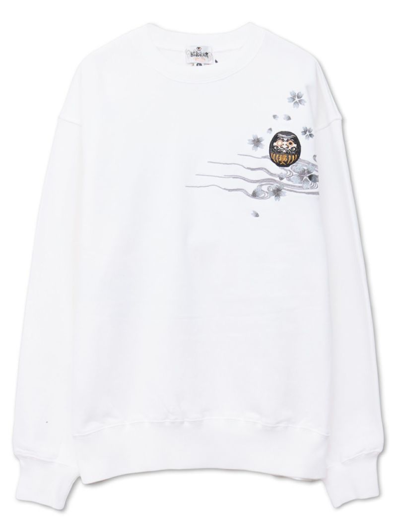 【絡繰魂】“達磨JAPAN”刺繍入りトレーナー