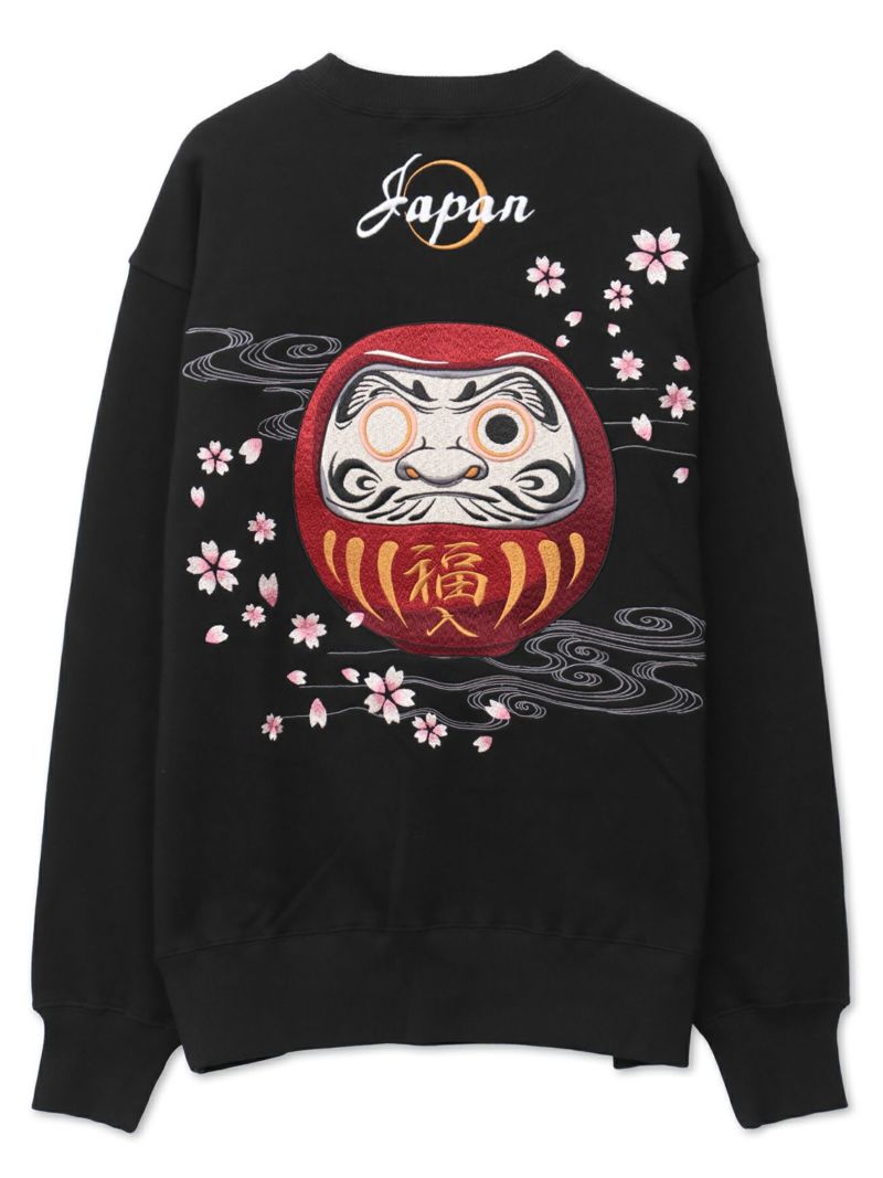 【絡繰魂】“達磨JAPAN”刺繍入りトレーナー
