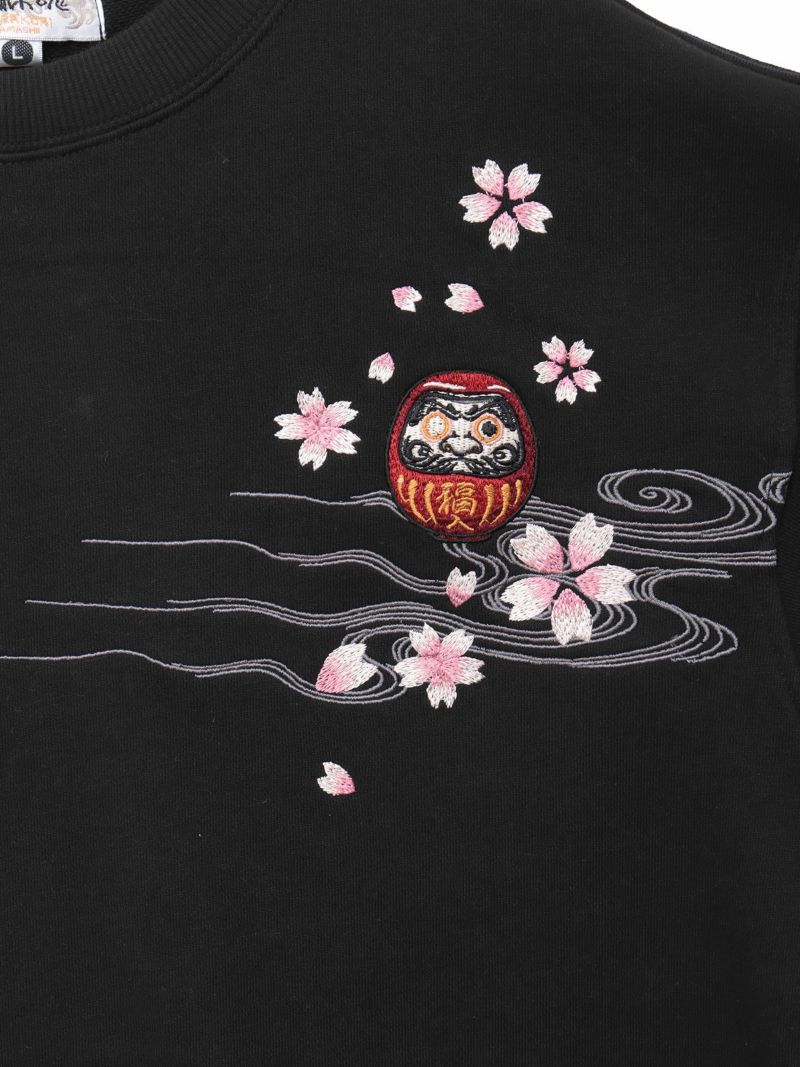 【絡繰魂】“達磨JAPAN”刺繍入りトレーナー