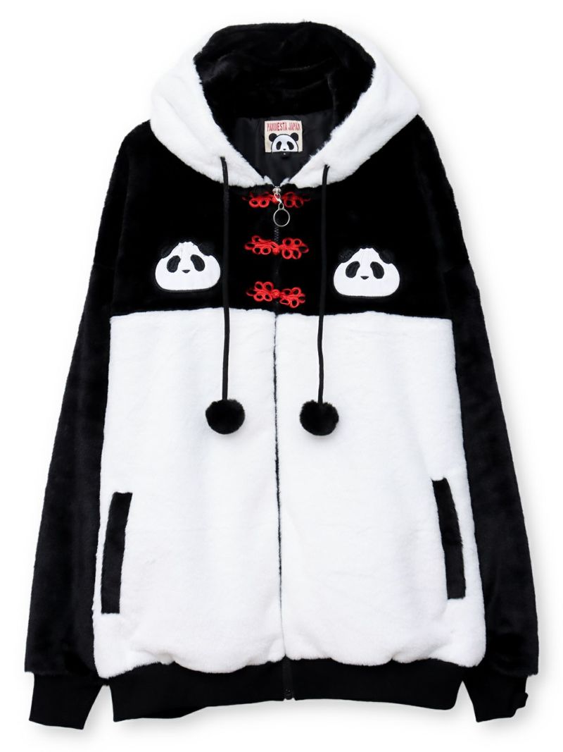 【PANDIESTA JAPAN】“なりきり中華”フェイクファーブルゾン