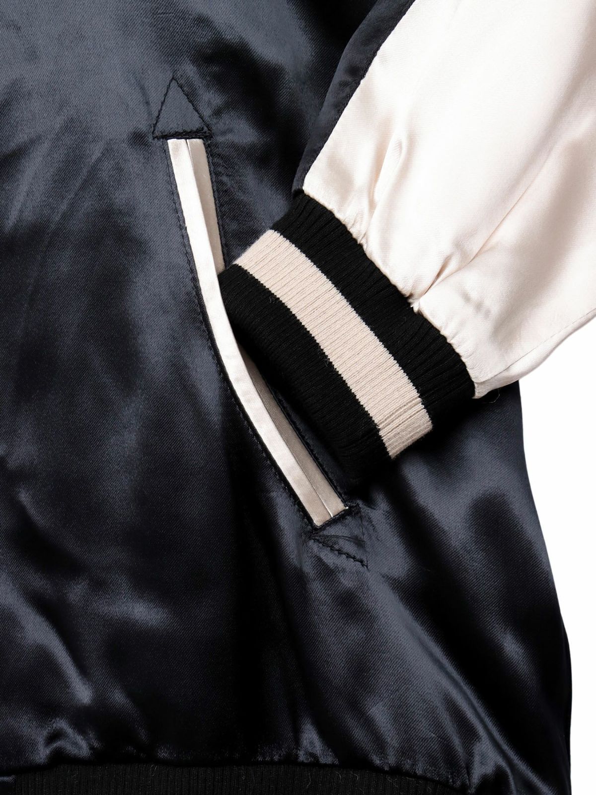 【SUMINEKO】“花魁猫／桜猫”総刺繍リバーシブルスカジャン