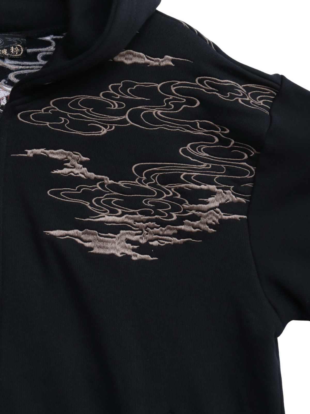 【絡繰魂・粋】“龍虎”総刺繍ZIPパーカー