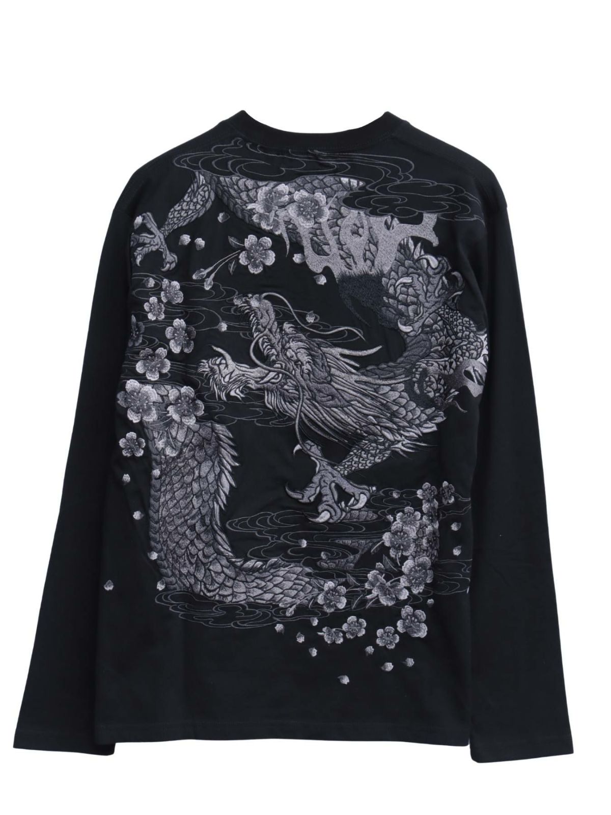 【絡繰魂・粋】“桜龍降臨”刺繍入りロンT